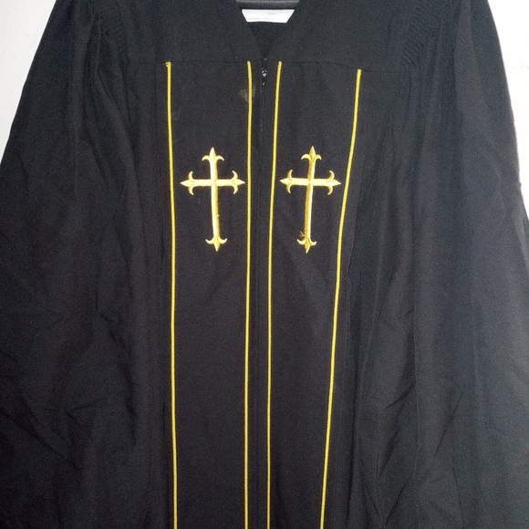 A BLACK &GOLD MURPHY ROBE - Picture 7 of 8